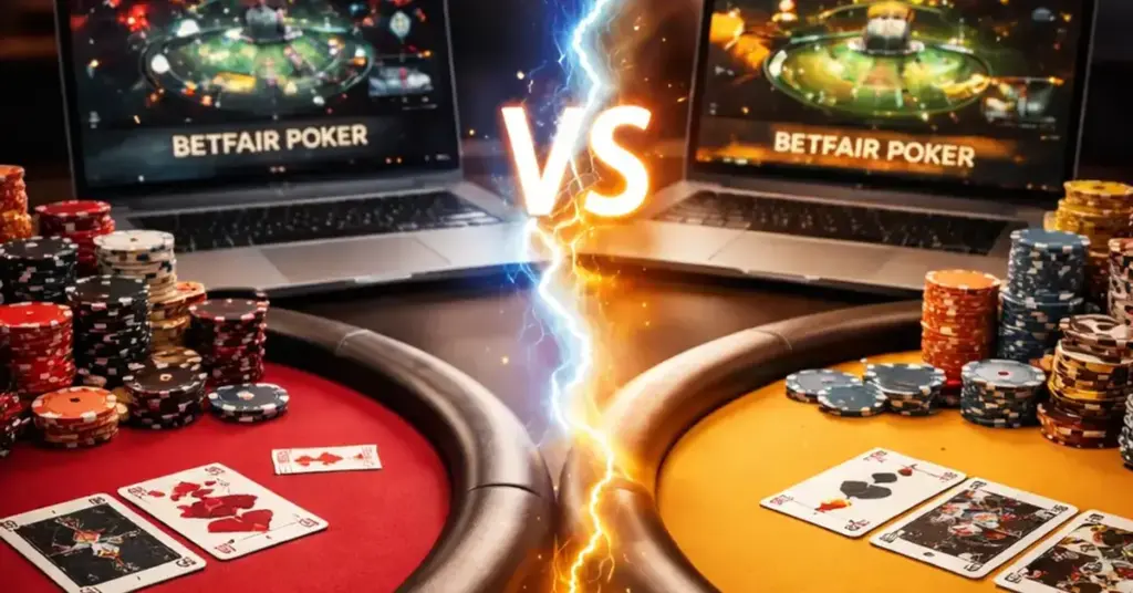 GGPoker vs Betfair Poker, online poker room comparison, best online poker site