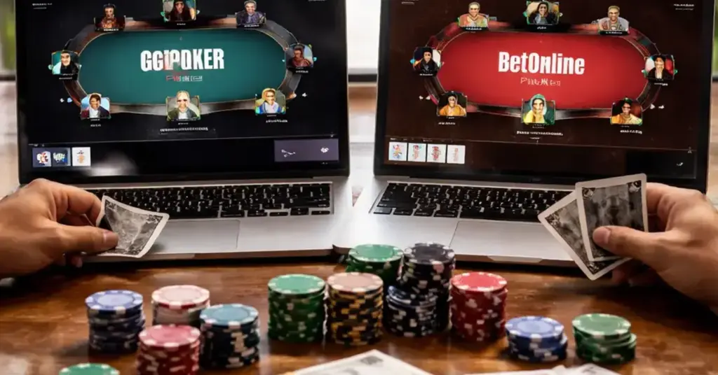 GGPoker vs BetOnline Poker, GGPoker bonus, BetOnline Poker cash games