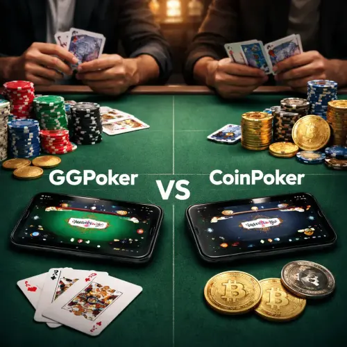 GGPoker vs CoinPoker, crypto poker, traditional poker
