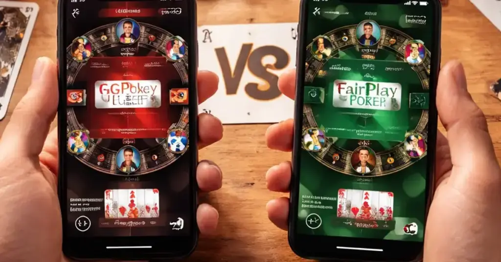 GGPoker vs FairPlay Poker, mobile poker comparison, best mobile poker site