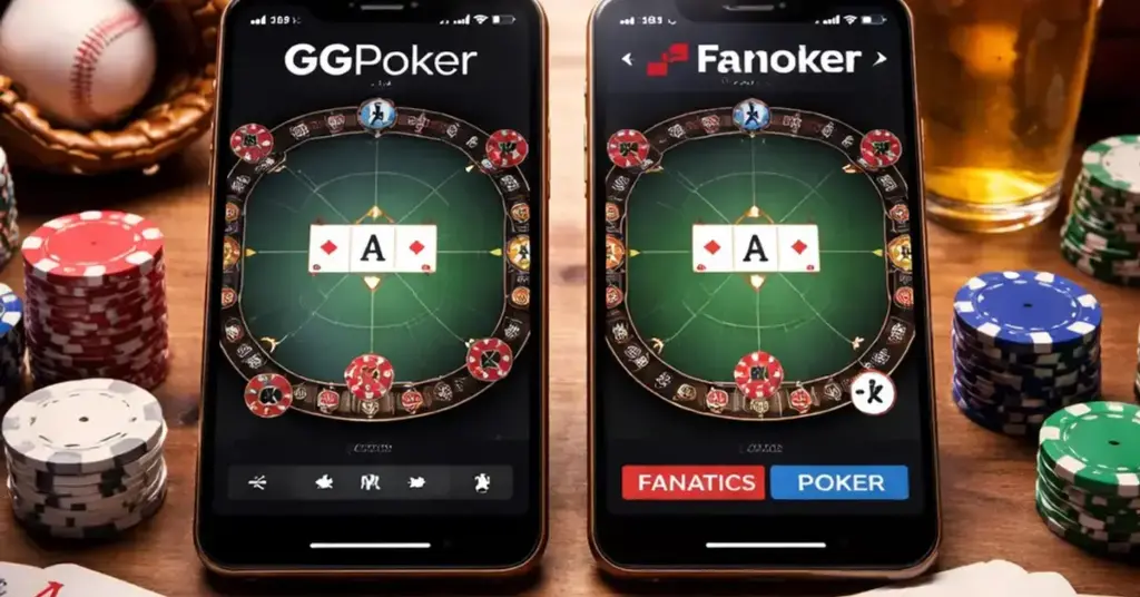 GGPoker vs Fanatics Poker, GGPoker vs Fanatics Poker comparison, best poker site for sports fans