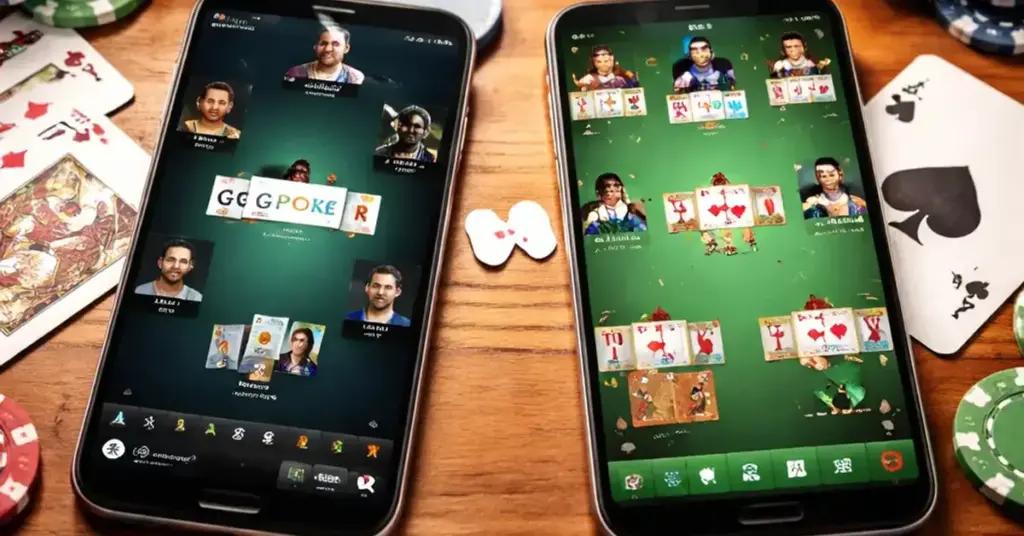 GGPoker vs PokerNow, real money poker vs social play, online poker comparison