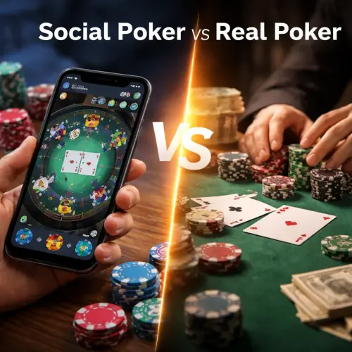 Social Poker Apps vs Real Poker